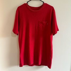 Supreme Red T-shirt with Pocket